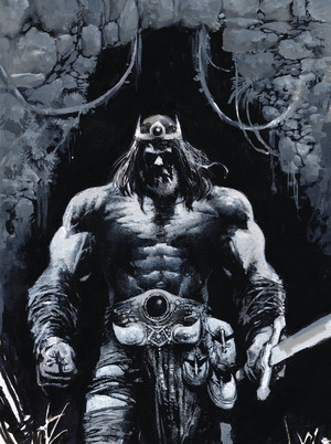 [Savage Sword of Conan (series 3) #6 (Cover C - Jason Shawn Alexander B&W Full Art)]