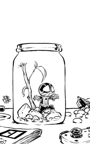 [Amazing Spider-Man (series 6) No. 65 (Cover J - Skottie Young Full Art B&W Incentive)]