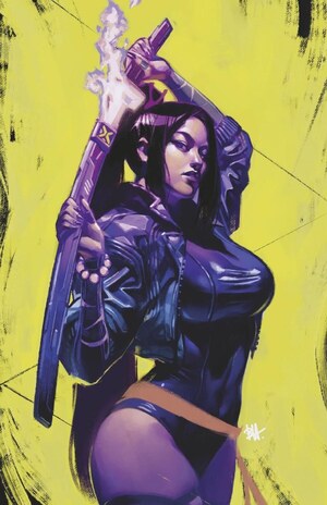 [Psylocke (series 2) No. 5 (Cover J - Ben Harvey Full Art Incentive)]