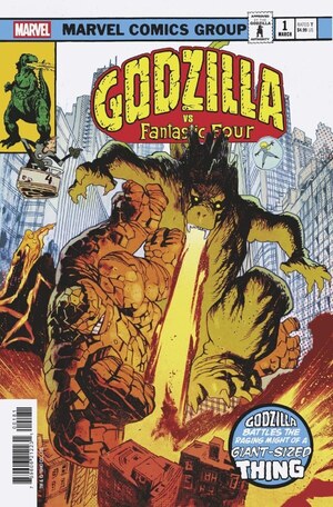 [Godzilla vs. Fantastic Four No. 1 (Cover H - James Harren Godzilla Homage Variant)]