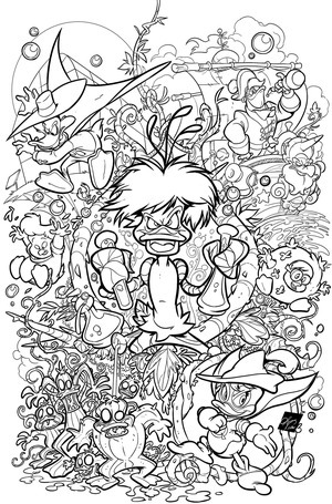 [Darkwing Duck (series 3) #2 (Cover K - Ciro Cangialosi Full Art Line Art Incentive)]