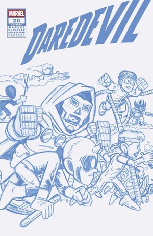 [Daredevil (series 8) No. 20 (Cover J - Chris Giarrusso Blue Line Connecting Sketch Incentive)]