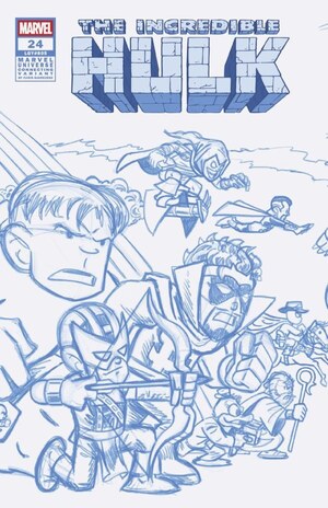 [Incredible Hulk (series 5) No. 24 (Cover J - Chris Giarrusso Blue Line Connecting Sketch Incentive)]