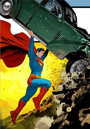 [Superman Day 2025: Action Comics 1 Golden Age Size Facsimile Edition (Cover B - Dan Mora Homage)]