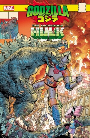 [Godzilla vs. Hulk No. 1 (Cover B - Nick Bradshaw Monster Homage)]
