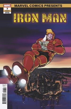 [Iron Man (series 7) No. 7 (Cover B - David Lopez Marvel Comics Presents Variant)]