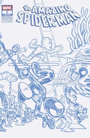 [Amazing Spider-Man (series 7) No. 2 (Cover K - Chris Giarrusso Marvel Universe Blue Line Sketch Incentive)]