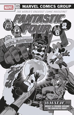 [Fantastic Four (series 7) No. 31 (Cover M - Claudio Sciarrone B&W Disney What If...? Incentive)]