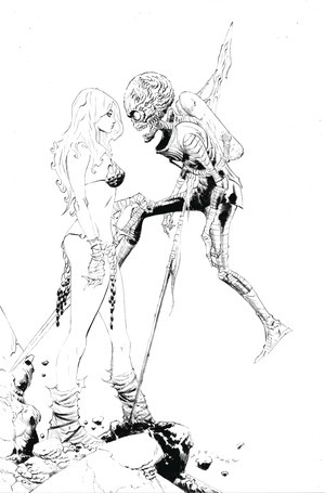 [Red Sonja Attacks Mars #2 (Cover G - Jae Lee Full Art Line Art Incentive)]