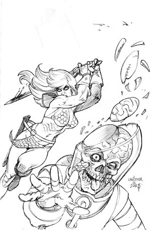 [Red Sonja Attacks Mars #2 (Cover I - Joseph Michael Linsner Full Art Line Art Incentive)]