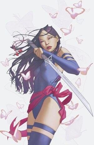 [Psylocke (series 2) No. 7 (Cover J - Scott Forbes Full Art Incentive)]