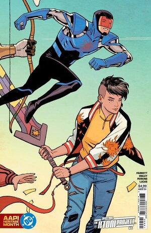 [Justice League - Atom Project 5 (Cover D - Cliff Chiang AAPI Heritage Month Connecting Variant)]