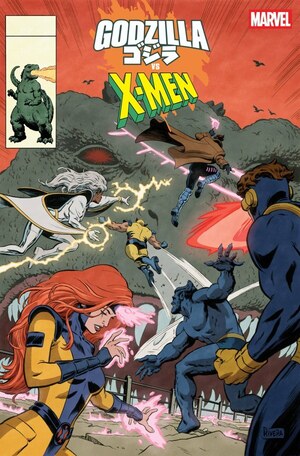 [Godzilla vs. X-Men No. 1 (Cover F - Pablo Rivera King of Monsters Homage)]