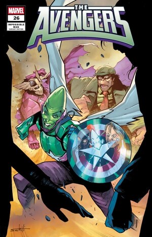 [Avengers (series 8) No. 26 (Cover D - Valerio Schiti Impossible Man Pop-Up Variant)]