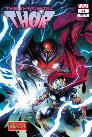 [Immortal Thor No. 24 (Cover C - Alessandro Cappuccio Bring on the Bad Guys Variant)]