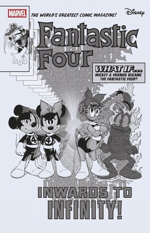 [Fantastic Four (series 7) No. 33 (Cover J - Giulia Lomurno B&W Disney What If...? Incentive)]