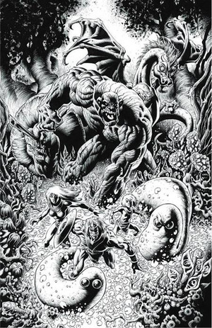 [Herculoids #5 (Cover J - Kyle Hotz Full Art Line Art Incentive)]