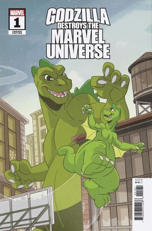 [Godzilla Destroys the Marvel Universe No. 1 (Cover F - Sean Galloway Animation Variant)]