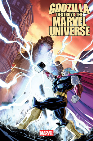 [Godzilla Destroys the Marvel Universe No. 1 (Cover J - Pete Woods Incentive)]