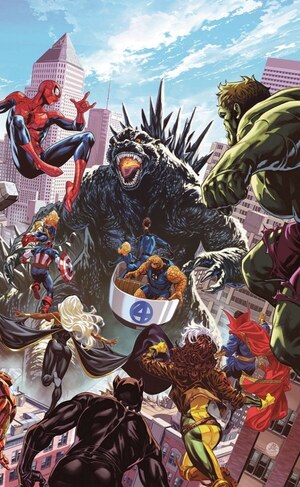 [Godzilla Destroys the Marvel Universe No. 1 (Cover K - Mark Brooks Full Art Incentive)]
