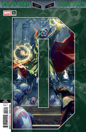 [One World Under Doom No. 1 (3rd printing, Cover A - Ben Harvey DOOM Connecting Part 1)]
