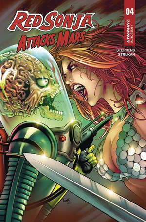 [Red Sonja Attacks Mars #4 (Cover C - Greg Land Polybagged w/ Trading Card)]