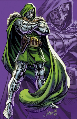 [One World Under Doom No. 6 (Cover K - J. Scott Campbell Just Spectacular Collection Full Art Incentive)]