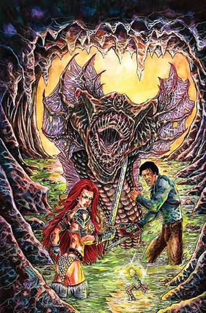 [Red Sonja vs. the Army of Dead #4 (Cover H - Nikkol Jelenic Full Art Incentive)]
