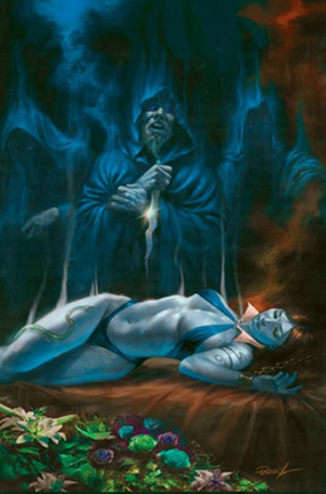 [Vampirella (series 9) #4 (Cover Q - Lucio Parrillo Ultraviolet Full Art Incentive)]