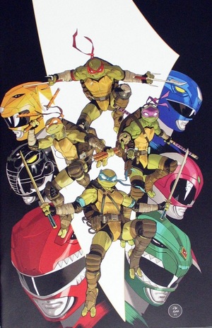 [Mighty Morphin Power Rangers / Teenage Mutant Ninja Turtles III #1 (Cover O - Dan Mora Full Art Incentive)]