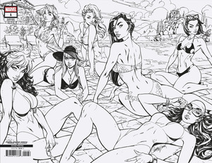 [Marvel Swimsuit Special - Friends, Foes & Rivals No. 1 (2nd printing, Cover J - J. Scott Campbell Full Art Incentive)]