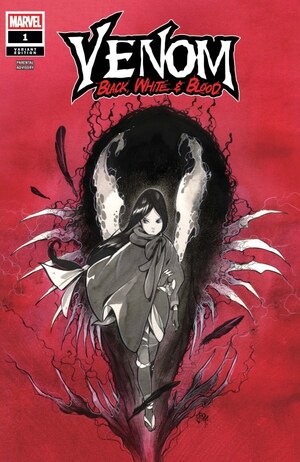 [Venom: Black, White & Blood No. 1 (Cover B - Peach Momoko)]