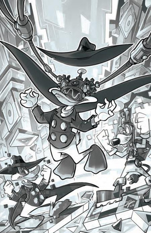 [Darkwing Duck (series 3) #5 (Cover H - Ciro Cangialosi Full Art Line Art Incentive)]