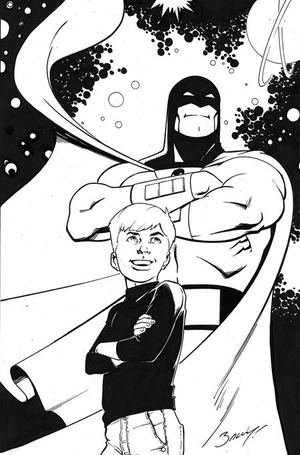 [Space Ghost / Jonny Quest: Space Quest #4 (Cover L - Mark Bagley Full Art Line Art Incentive)]