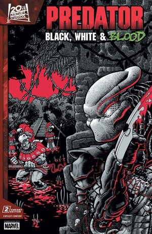 [Predator: Black, White & Blood No. 2 (Cover B - J. Gonzo)]