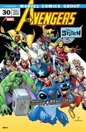 [Avengers (series 8) No. 30 (Cover E - Humberto Ramos Disney Stitch Variant)]