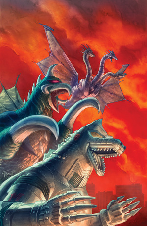 [Godzilla - Here There Be Aliens #4 (Cover C - Fero Pe Full Art Incentive)]