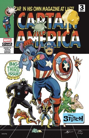 [Captain America (series 11) No. 3 (Cover G - Ben Su Disney Stitch Variant)]