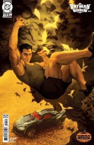 [Batman and Robin (series 3) 25 (Cover D - Miguel Mercado Pumpkin Spicy Variant)]