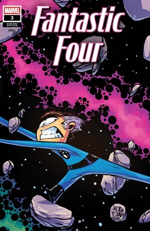 [Fantastic Four (series 8) No. 3 (Cover D - Skottie Young 5-part Connecting Variant)]