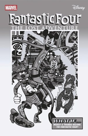 [Fantastic Four (series 8) No. 3 (Cover K - Vitale Mangiatorid Disney What If...? B&W Homage Incentive)]
