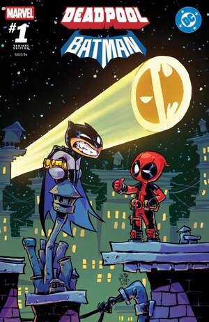 [Marvel / DC: Deadpool / Batman No. 1 (Cover L - Skottie Young)]