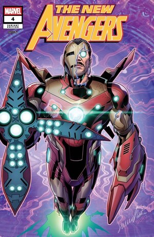 [New Avengers (series 5) No. 4 (Cover B - Salvador Larroca Killuminati Variant)]