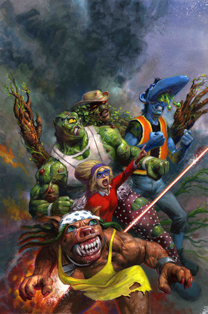 [Toxic Avenger (series 3) #3 (Cover C - Fred Haper w/ Exclusive Trading Card)]