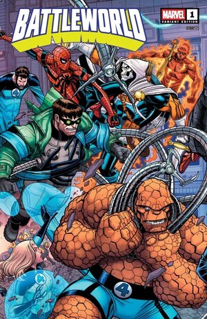 [Battleworld No. 1 (Cover F - Nick Bradshaw 5-Part Wraparound Connecting Variant)]