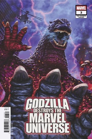 [Godzilla Destroys the Marvel Universe No. 3 (Cover B - Kaida Yuji Fan Favorite Variant)]