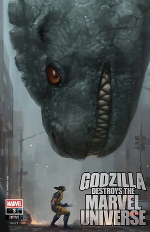 [Godzilla Destroys the Marvel Universe No. 3 (Cover E - Jeehyung Lee)]