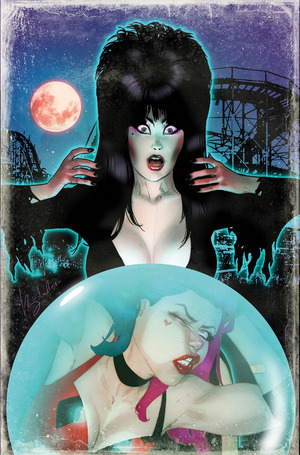 [Harley Quinn X Elvira #1 (Cover N - Ben Caldwell Full Art Incentive)]