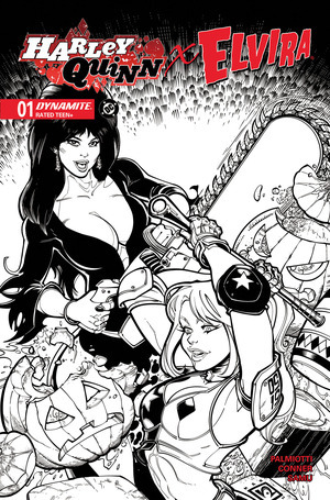 [Harley Quinn X Elvira #1 (Cover O - Chad Hardin Line Art Incentive)]