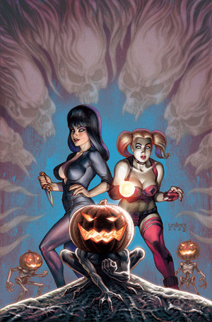 [Harley Quinn X Elvira #1 (Cover T - Joseph Michael Linsner Full Art Incentive)]